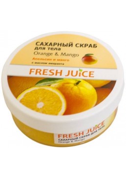 Сахарный скраб для тела Fresh Juice Orange & Mango, 225 мл